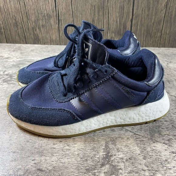ADIDAS Sneakers Iniki Runner I-5923 Navy Blue/Gum Running Shoes D97347 Size 4.5 main image 5